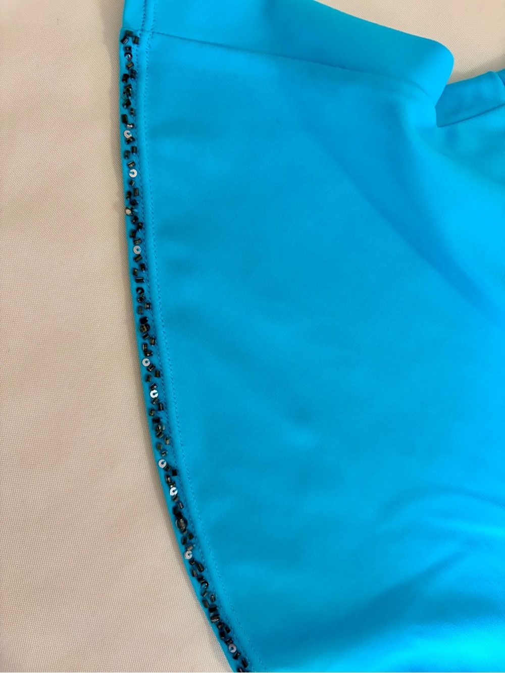 NWT Esprit Turquoise Rhinestone Swim Skirt Cover-Up XS Beach Resort Vacation - Picture 4 of 8